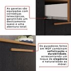 Armário De Cozinha Com Balcão Topazio 9 Portas 1 Gaveta Cinam