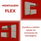 Armário De Cozinha Com Balcão Topazio 9 Portas 1 Gaveta Cinam