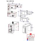 Armário De Cozinha Com Bancada Americana/mesa Gourmet Sofia M