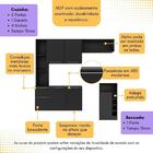 Armário De Cozinha Com Bancada Americana/mesa Gourmet Sofia M