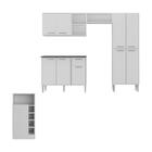 Armário De Cozinha Com Bancada Americana Xangai Multimóveis M