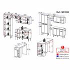 Armário De Cozinha Com Bancada Americana Xangai Multimóveis M