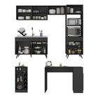 Armário De Cozinha Com Bancada/mesa Gourmet Veneza Multimóvei