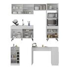 Armário De Cozinha Com Bancada/mesa Gourmet Veneza Multimóvei