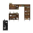 Armário De Cozinha Com Mesa Gourmet Pequim Multimóveis Mp2205