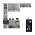 Armário De Cozinha Com Mesa Gourmet Sofia Multimóveis Mp2197