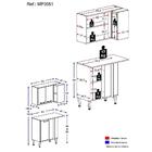 Armário De Cozinha Com Nicho E Balcão De Canto Xangai Multimó