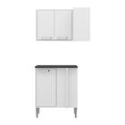 Armário De Cozinha Com Nicho E Balcão De Canto Xangai Multimó