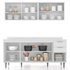 Armário De Cozinha Com Tampo Cp01 180cm Pérola Branco Z34 - M