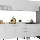 Armário De Cozinha Com Tampo Cp06 390cm Pérola Branco Z34