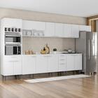 Armário De Cozinha Com Tampo Cp06 390cm Pérola Branco Z34