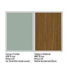 Armário De Cozinha Comp Genialflex Iluminata Ayla Verde Mint