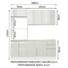 Armário De Cozinha Compacta 100% Mdf Madesa Acordes Xb190001