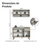 Armário De Cozinha Compacta 120 Cm Crema Nice Madesa 02