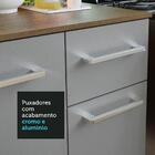 Armário De Cozinha Compacta 120cm Rustic/cinza Easy Madesa