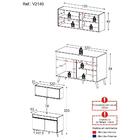 Armário De Cozinha Compacta 120cm Veneza Multimóveis V2140