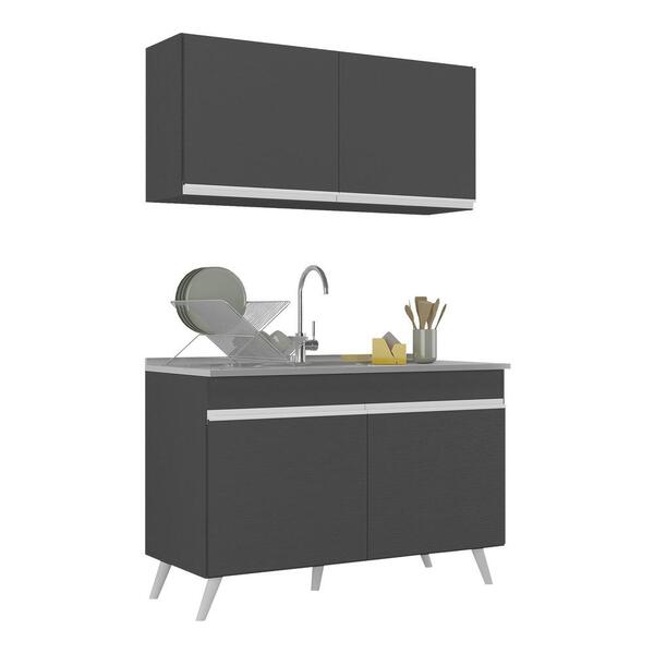 Armário De Cozinha Compacta 120cm Veneza Multimóveis V2141