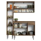 Armário De Cozinha Compacta 137 Cm Rustic Emilly Madesa 011