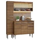 Armário De Cozinha Compacta 137cm Rustic Emilly Madesa 09