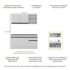 Armário De Cozinha Compacta 150cm Com Rodapé Veneza Multimóve