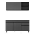 Armário De Cozinha Compacta 150cm Veneza Multimóveis V2079