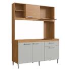 Armário De Cozinha Compacta 151,5cm 4 Portas 1 Gaveta Gabinet