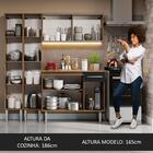 Armário De Cozinha Compacta 169cm Rustic/preto Emilly Madesa