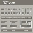 Armário De Cozinha Compacta 180 Cm Branco/cinza Vik Madesa 04