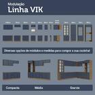 Armário De Cozinha Compacta 180 Cm Rustic/azul Vik Madesa 04