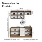 Armário De Cozinha Compacta 180 Cm Rustic/branco Vik Madesa 01