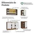 Armário De Cozinha Compacta 180 Cm Rustic/branco Vik Madesa 04