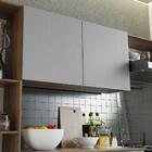 Armário De Cozinha Compacta 180cm Rustic/cinza Easy Madesa