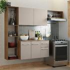 Armário De Cozinha Compacta 180cm Rustic/crema Easy Madesa