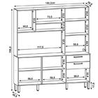 Armário De Cozinha Compacta 180cm Turim Z06 Freijó/vanilla -