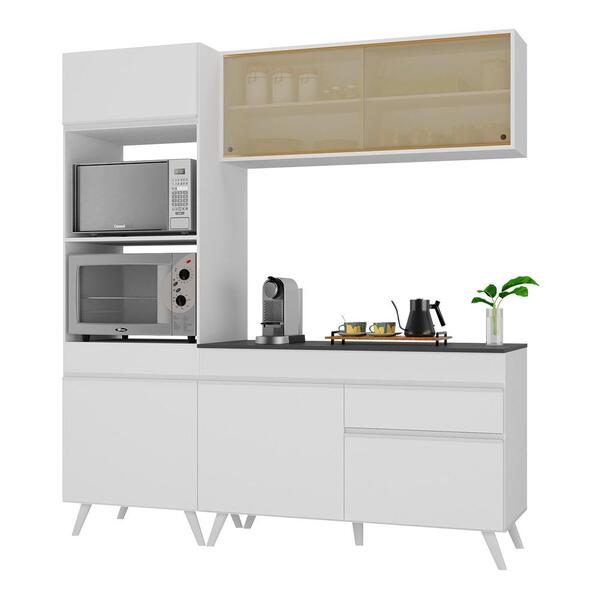 Armário De Cozinha Compacta 182cm Veneza Multimóveis V3695