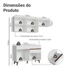 Armário De Cozinha Compacta 190cm Branco Reims Madesa 04