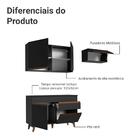 Armário De Cozinha Compacta 190cm Preto Reims Madesa 04