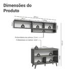 Armário De Cozinha Compacta 200cm Cinza Nice Madesa 10