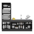 Armário De Cozinha Compacta 212cm Com Rodapé Veneza Multimóve