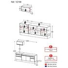 Armário De Cozinha Compacta 220cm Com Rodapé Veneza Multimóve