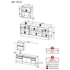 Armário De Cozinha Compacta 220cm Com Rodapé Veneza Multimóve