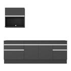 Armário De Cozinha Compacta 220cm Com Rodapé Veneza Multimóve