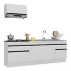 Armário De Cozinha Compacta 220cm Com Rodapé Veneza Multimóve