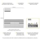 Armário De Cozinha Compacta 220cm Com Rodapé Veneza Multimóve