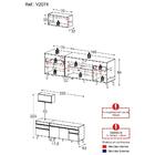 Armário De Cozinha Compacta 220cm Veneza Multimóveis V2074
