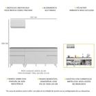 Armário De Cozinha Compacta 220cm Veneza Multimóveis V2074