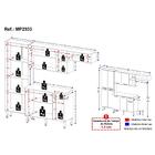 Armário De Cozinha Compacta 228cm Com Balcão Multimóveis Mp29