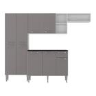 Armário De Cozinha Compacta 228cm Com Balcão Multimóveis Mp29