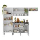 Armário De Cozinha Compacta 228cm Com Balcão Multimóveis Mp29