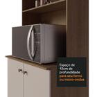 Armário De Cozinha Compacta 235cm Rustic/crema Gourmet Madesa